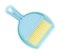 FIXOSHEE Kit de Brosse et Pelle pour Cage de Hamster et Cochon Mini Balai PP Nettoyage Facile des Coins Étroits Accessoire Pratique pour Litière Petits Animaux Couleur Bleue Élégante
