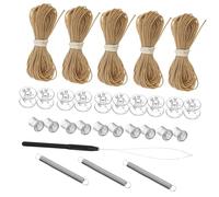 FIXOSHEE Kit de Réparation pour Stores Plissés de Fenêtre Camping-Car Corde de Remplacement Stable et Pratique pour Stores Pliants Accessoires pour Rideaux Petites Fenêtres