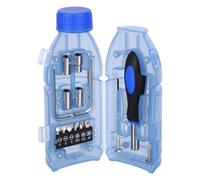 FIXOSHEE Kit de Tournevis de Bouteille Léger et Portable, Ensemble D'outils à Main Ergonomique Étui Compact, pour Réparations Domestiques et Projets de Bricolage - Outils Manuels