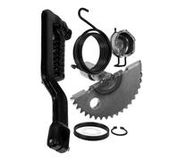 FIXOSHEE Kit Engrenage de Démarrage pour Scooter avec Arbre Engrenage Fixe et Ressort Haute Résistance Accessoire Moteur Compact et Léger pour Trottinette et Moto