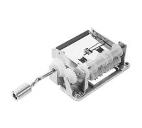 FIXOSHEE Kit Mécanisme de Boîte à Musique à Manivelle 15 Notes en Cuivre, Mouvement Mécanique DIY pour Créer Mélodies Personnalisées, Facile à Remplacer, pour Loisirs Créatifs