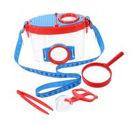 FIXOSHEE Kit Observation Insectes Extérieur avec Loupe Double Lentille Boîte Loupe Insecte avec Pince et Pinceau Kit Exploration Garçon Fille pour Découverte Nature