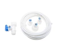 FIXOSHEE Kit Tuyau Alimentation pour Machine à Glaçons Connecteur PE Écologique Installation Facile pour Appareil Glacon Accessoires de Conduite Eau Robustes