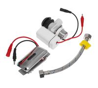 FIXOSHEE Kit Vanne de Chasse D'eau Intelligente sans Contact pour Urinoir, Électrovanne Abs Panneau A, Alimentation Dc, Pièces de Remplacement pour Urinoirs à Capteur, Robinet Automatique