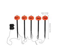 FIXOSHEE Lampe Solaire Extérieure Têtes LED pour Halloween Lampion Citrouille Décoratif Étanche Balise Lumineuse de Jardin pour Fête et Décoration de Pelouse