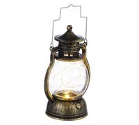 FIXOSHEE Lampe Vintage Portable à Main avec Poignée Lanterne Créative à Batterie pour Décoration Bar et Ambiance Applique Murale Suspendue pour Fête et Camping Style Rétro Bronze