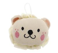 FIXOSHEE Loofah Bain avec Lion Cartoon Exfoliant Doux et Éponge pour Accessoire Bain avec Boucle de Suspension Pratique Super Doux pour Exfoliation Corps