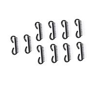 FIXOSHEE Lot De 10 Brosses Nettoyage Ongles En Plastique Petite Taille Noir Outil Manucure Léger Professionnel Pour Enlever Poussière Ongle Salon Beauté