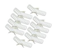 FIXOSHEE Lot de 10 Chaises Longues Miniatures Blanches en PVC pour Maison de Poupée Accessoires Décoratifs pour Micro-Paysages de Plage Décoration Miniature pour Scènes Marines et