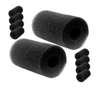FIXOSHEE Lot de 10 Manchons de Protection en Mousse pour Filtre Aquarium Éponges de Préfiltration Cylindriques Grandes Accessoires Filtration Cascade Adaptés pour Pompe D’Aquarium et
