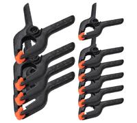 FIXOSHEE Lot de 10 Pinces à Ressort en Plastique Robustes pour Travail du Bois 2 X 6 3 X 4 Serrage Rapide et Polyvalent pour Bricolage Toile de Fond Menuiserie et Projets Créatifs
