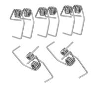 FIXOSHEE Lot De 10 Ressorts De Porte De Réfrigérateur Charnières Accessoires De Réparation Ressorts De Rappel Butées De Porte Argent
