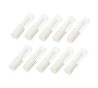 FIXOSHEE Lot de 10 Tubes de Rouge à Lèvres Soi-même 1,2 Ml Compact Blanc Rechargeable pour Cosmétiques et Voyages