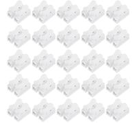 FIXOSHEE Lot de 100 Connecteurs Rapides à Ressort pour Fils Électriques Bornes à Pince 2 Voies en ABS Haute Résistance Thermique Adaptateurs pour Bandes LED et Éclairage Électrique