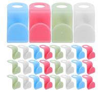 FIXOSHEE Lot de 100 Crochets de Connexion pour Cintres en Plastique Robuste Clips de Fixation Multicolores Gain de Place pour Penderie pour Organiser Vêtements Suspendus et Optimiser