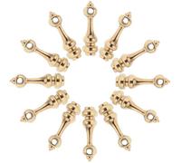 FIXOSHEE Lot de 12 Connecteurs Métalliques pour Poteaux en Verre 4 MM Embouts Universels en Alliage de Zinc Pièces de Quincaillerie pour Meubles Supports de Rambarde pour Caves à Vin et