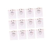 FIXOSHEE Lot de 12 Paquet Fourre-tout en Papier à Motif Panda Petit Format 15x14x7 Cm, Poignées Torsadées, Fond Carré Stable, Couleur Vive, pour Fête D’anniversaire, Paquet Présents