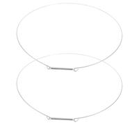 FIXOSHEE Lot De 2 Anneaux De Retenue En Fil D'acier Inoxydable 36 Cm Pour Joint De Porte De Lave-linge, Collier De Serrage De Rechange, Compatible Lave-linge Frontal, Prévention Des Fuites D'eau