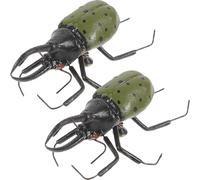 FIXOSHEE Lot de 2 Figurines Insectes Réalistes Uang 5 Cm X 2,5 Cm en Plastique Solide, Modèle Scolaire Éducatif, Accessoire Pédagogique pour Jeux D’Imitation et Table à Sable, Factice