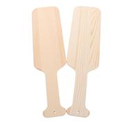 FIXOSHEE Lot de 2 Pagaies en Bois Brut 38 CM pour Loisirs Créatifs Décoration et Peinture Planches de Fraternité Personnalisables pour Activités Artistiques Étudiantes