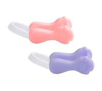 FIXOSHEE Lot de 2 Pinces Correctrices de Nez en Silicone Couleurs Rose et Violet Dispositif pour Affiner et Relever le Nez Redresseur de Pont Nasal Outil Beauté Adapté Adultes et