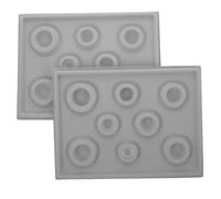 FIXOSHEE Lot de 2 Planches à Perler pour Bracelets et Colliers, Outil de Création de Bijoux en Perles, Plateau de Conception Mesure Intégrée, Accessoires pour Fabrication Diy, Usage