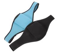 FIXOSHEE Lot de 2 Pochettes de Rangement pour Microphone Ceinture Ajustable en Polyester, Banane Portable Noire et Bleu Clair, Support de Micro pour Entraîneur de Gym, pour Sport et Danse