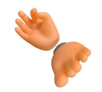 FIXOSHEE Lot de 2 Porte-Brosses à Dents Mural à Ventouse en Plastique Léger Supports Originaux Forme Doigt et Orteil Rangement Pratique pour Brosse à Dents Décoration Salle de Bain