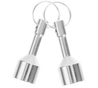 FIXOSHEE Lot de 2 Porte-Clés Magnétiques Testeurs D’Or ’Argenté Diamètre 17 MM Force D’Attraction 12 Kg Testeur Bijoux Portable pour Identification Métal et Pièces