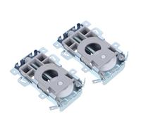 FIXOSHEE Lot de 2 Rouleaux Inférieurs pour Porte Coulissante en Acier Inoxydable Poulies Silencieuses et Résistantes la Corrosion Compatibles Portes de Placard et Penderie Installation