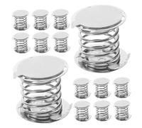 FIXOSHEE Lot de 20 Bases À Ressort MéTalliques AdhéSives Double Face pour PoupéEs À TêTe Tremblante Accessoires DIY pour DéCoration Tableau De Bord Voiture