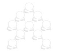 FIXOSHEE Lot de 20 Colliers de Serrage en Nylon Blanc Dentelés pour Tuyaux 255-275 MM Résistants et Légers Adaptés pour Plomberie Tuyaux D’Air Piscine et Radiateur