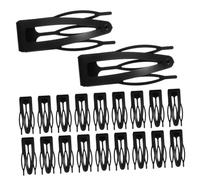 FIXOSHEE Lot de 20 Pinces à Cheveux à Pression Métalliques Noires Petites, Maintien Solide, Accessoires Coiffure pour Femmes, Contrôle Mèches Rebelles, Usage Quotidien et Fêtes
