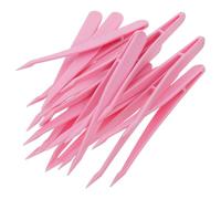 FIXOSHEE Lot de 20 Pinces à Perles en Plastique Rose pour Garçon et Filles Pinces Pointues Légères et Sûres Outils Montessori pour Motricité Fine et Activités Manuelles Créatives