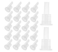 FIXOSHEE Lot de 200 Bouchons Compte-gouttes Intérieur 18 Dents en Polypropylène pour Flacons Huiles Essentielles 5-100 Ml Usage Personnel et Création Produits Maison Anti-fuite