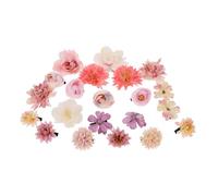 FIXOSHEE Lot De 21 Pinces à Cheveux Fleurs En Tissu 3d Rose Violet, Accessoires Décoratifs Pour Filles Et Garçon Et Filles, Pour Mariage, Été, Demoiselles D'honneur