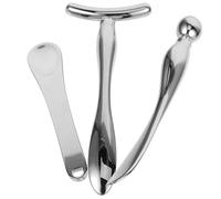 FIXOSHEE Lot de 3 Bâtonnets de Massage Yeux en Alliage de Zinc Applicateurs Contour des Yeux Compacts et Légers Cuillères pour Crème Fatigue Oculaire et Massage Quotidien