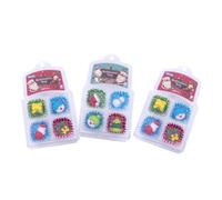 FIXOSHEE Lot de 3 Boîtes de Gommes pour Élève 12 Pièces Gomme pour Garçon et Filles Créative Couleurs Aléatoires pour Fournitures Scolaires et Présents de Noël Couleur Aléatoire