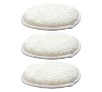 FIXOSHEE Lot de 3 Éponges Exfoliantes Naturelles en Luffa 10 X 145 CM Lingettes Exfoliantes Éponge de Bain Nettoyage Bio Doux pour Peau pour Usage Quotidien et Voyage