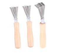 FIXOSHEE Lot de 3 Nettoyeurs pour Brosses à Cheveux Peigne Épilateur Râteau de Nettoyage Compact Léger pour Usage Personnel Voyage