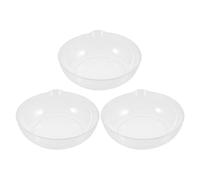 FIXOSHEE Lot de 3 Plateaux de Pesée en Plastique Transparent Graduations Précises pour Balance Cuisine Numérique Plateau de Pesée Alimentaire Multifonction Pâtisserie Cuisine Facile à