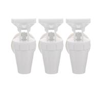 FIXOSHEE Lot de 3 Robinets en Plastique pour Distributeur de Boissons en Verre Bec Amovible Joints Étanches Compatible Seau à Vin et Refroidisseur d'Eau Pièces de Rechange pour Usage