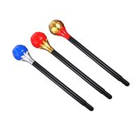 FIXOSHEE Lot de 3 Sceptres en Plastique Léger Pierres Bleue, Rouge et Or, Accessoires de Costume Roi et Reine pour Cosplay, Fêtes et Déguisements Magicien, Jouets de Rôle Réalistes