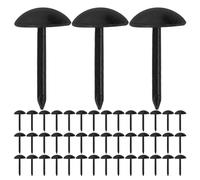 FIXOSHEE Lot de 300 Clous de Tapissier Noirs 7X10 MM en Fer pour Meubles Décoration Murale et Rénovation DIY Épingles Décoratives Robustes pour Chaises Canapés et Intérieur Vintage