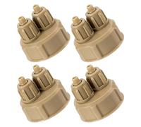 FIXOSHEE Lot de 4 Bouchons de Bouteille DIY pour Réacteur d'Aquarium Accessoires Portables en Plastique Robuste Compatibles Générateur Co2 Aquarium Pièces de Rechange Pratiques pour