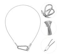 FIXOSHEE Lot de 4 Câbles Antivol en Acier Inoxydable 20 MM X 480 MM Câble de Sécurité Multifonction Mousqueton Robuste pour Bagages Éclairage Suspendu et Protection les Chutes