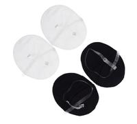 FIXOSHEE Lot de 4 Coussinets Anti-Transpiration Réutilisables en Polyester Invisibles et Absorbants Couleurs Noire et Blanche Protection Confortable pour Aisselles Usage Quotidien et