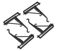 FIXOSHEE Lot de 4 Crochets en Fer Miniatures pour Maison de Poupée Cintres Mini pour Décoration Intérieur Accès Suires Miniatures pour Petite Maison Support Compact pour Scène