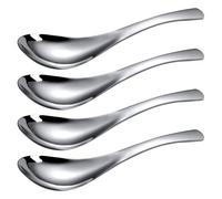 FIXOSHEE Lot de 4 Cuillères Inoxydables Petites Tailles Légères et Adaptées aux Garçon et Filles Comprenant Cuillère à Soupe pour Espresso Soupes et Céréales Ustensiles Cuisine Polyvalents