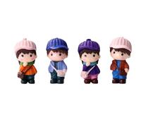 FIXOSHEE Lot de 4 Ornements de Couple en PVC Réalistes Décoration Créative pour Gâteau et Bureau Micro-Accessoires Compacts et Solide pour Maison Fête et Collection